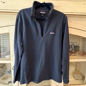New without tags Patagonia quarter zip fleece- Navy blue